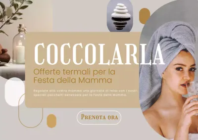 Evento Spa per la festa della mamma di lusso Golden and Grey Pubblicità