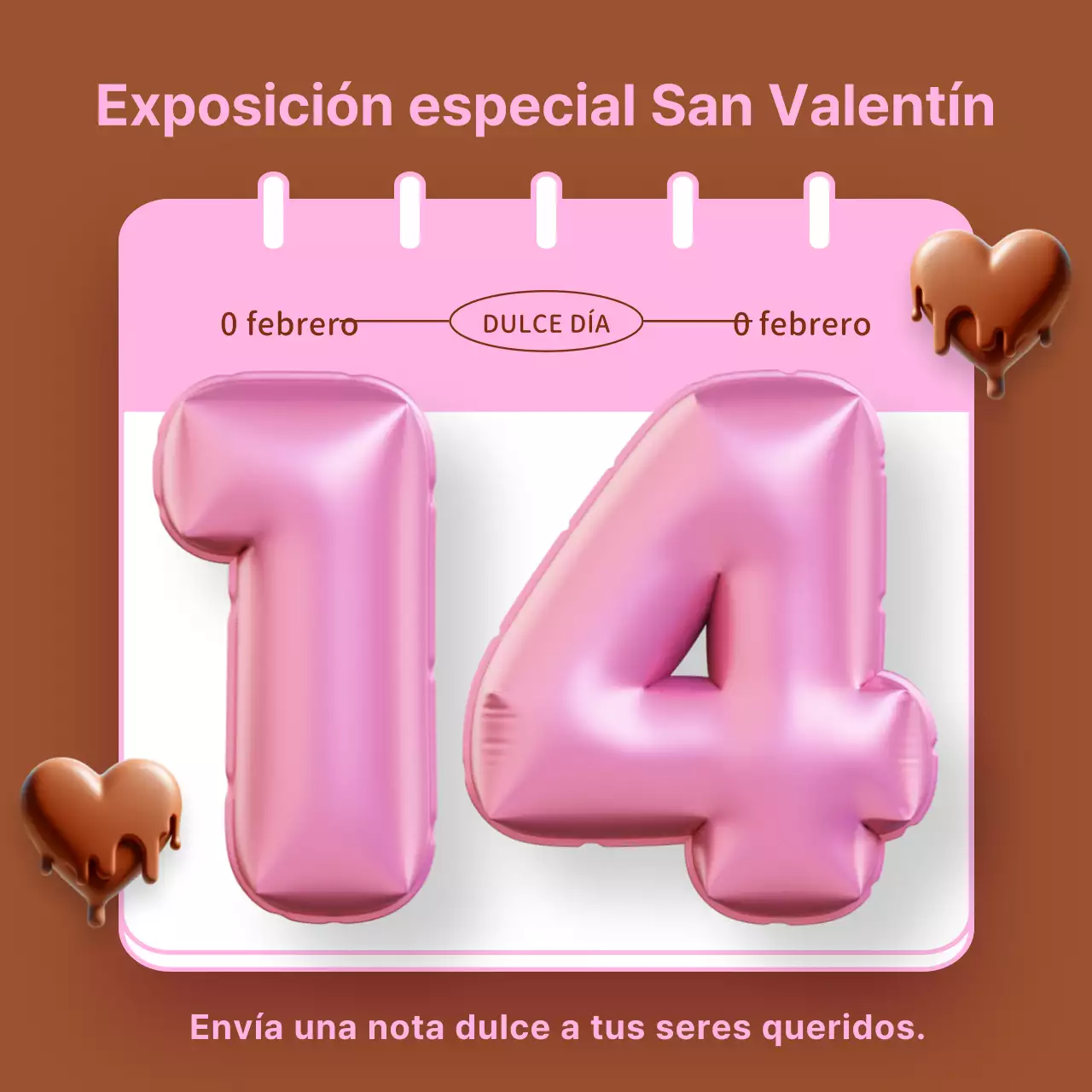 Un anuncio marrón y kitsch para San Valentín