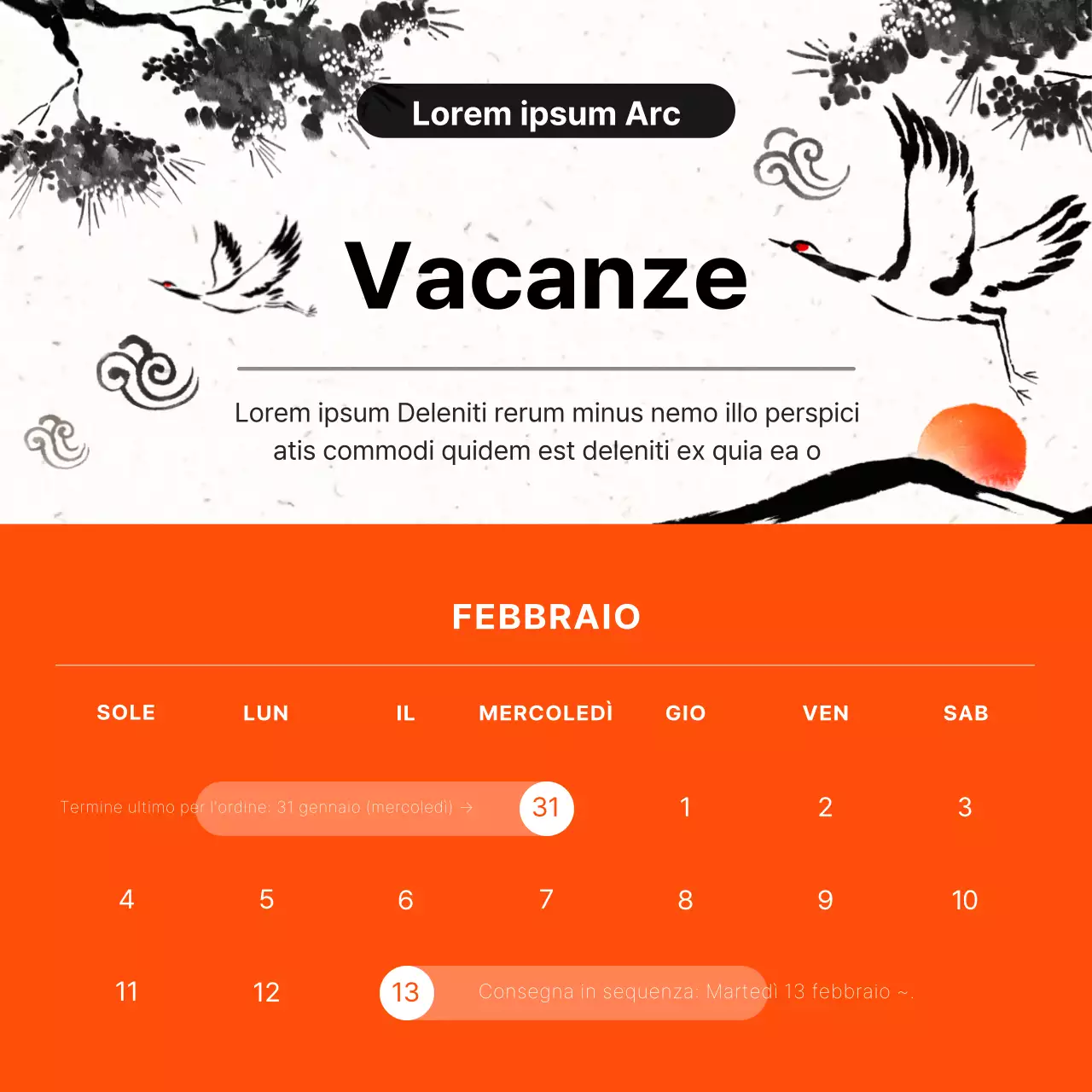 Una guida ai tradizionali orari di spedizione delle festività arancioni e bianche