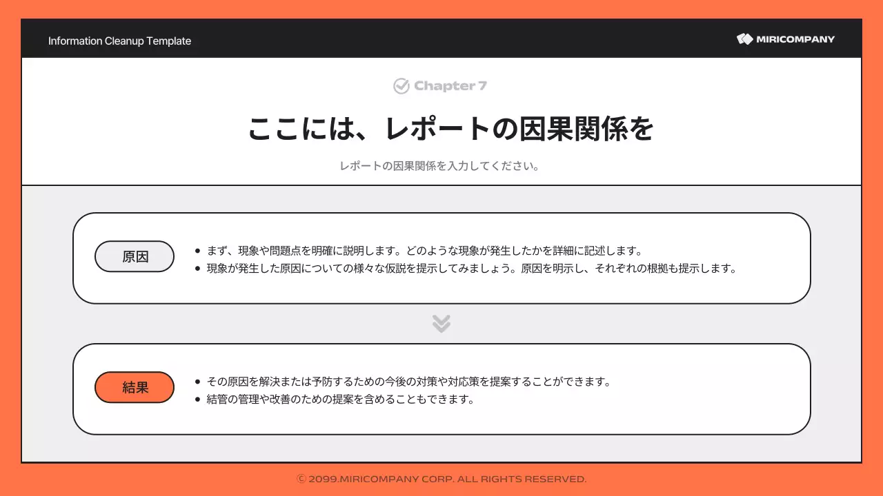 オレンジ シンプル ビジネス 企画書 プレゼンテーション