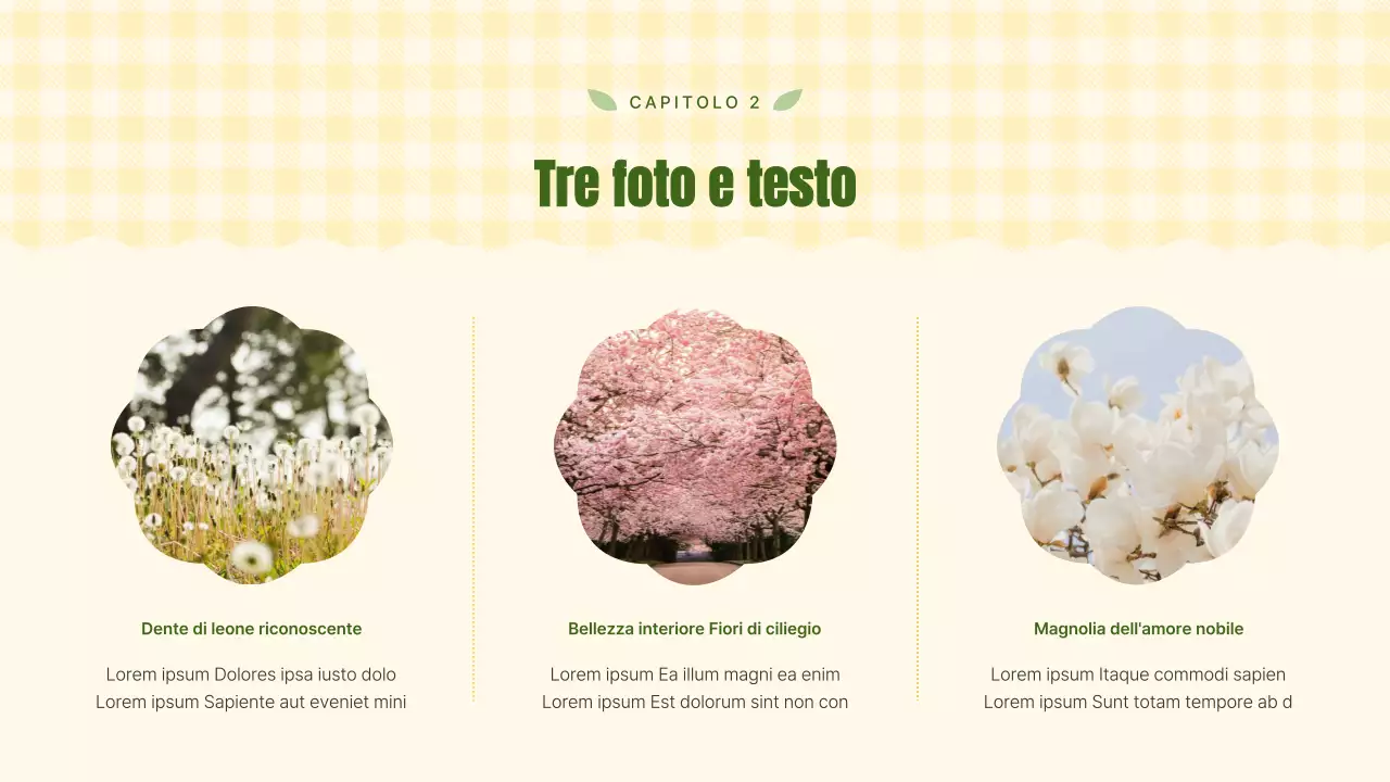 Pianificatore a sfondo floreale giallo e grazioso