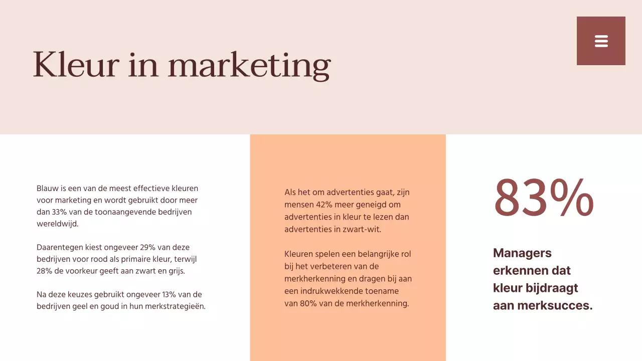 Beige en wit eenvoudig trendrapport hulpmiddelen