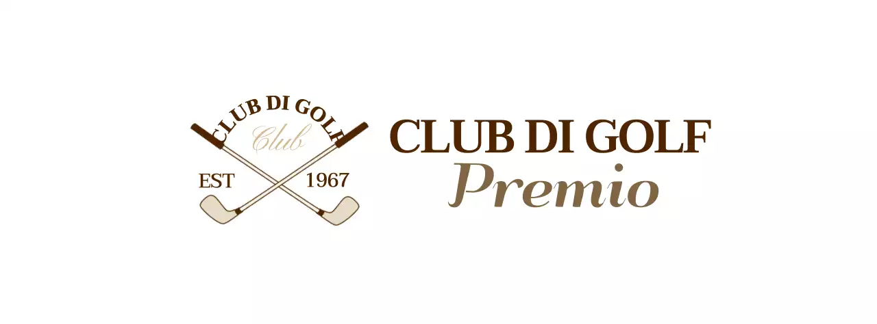 Mazze da golf con logo di colore marrone per una sensazione di qualità superiore