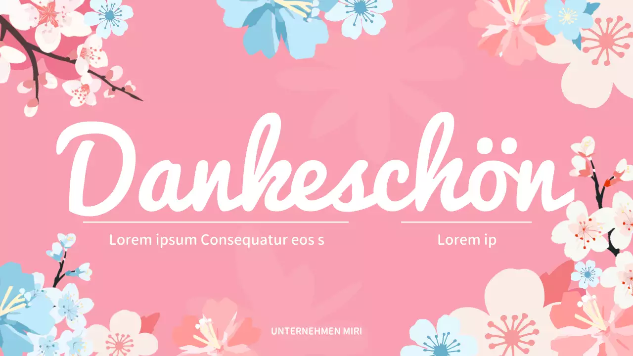 Eine hübsche Frühlingsliebe und Dankbarkeit Blumenplan in rosa und himmelblau