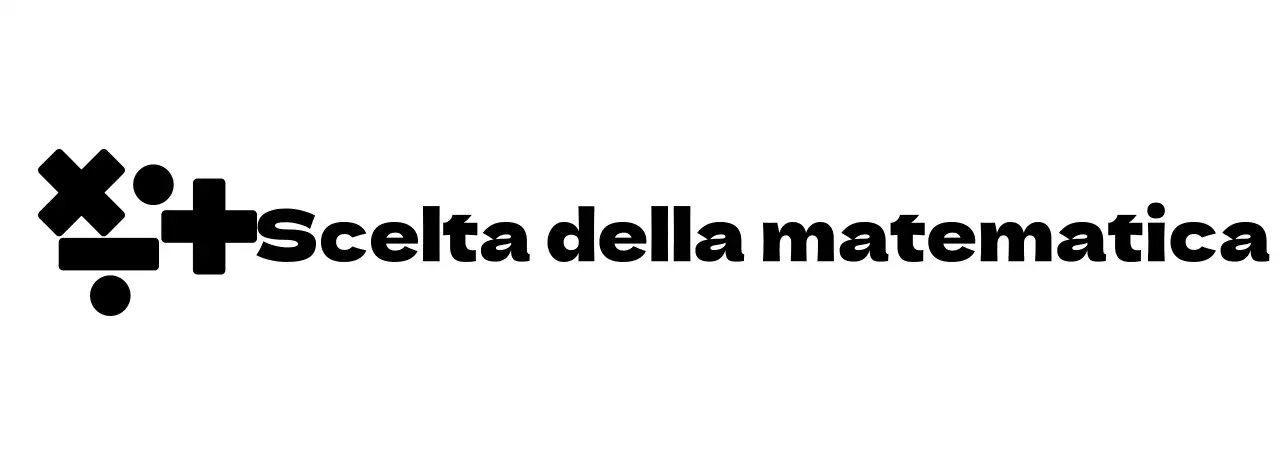 Concetto di logo della scuola di matematica con simbolo della matematica