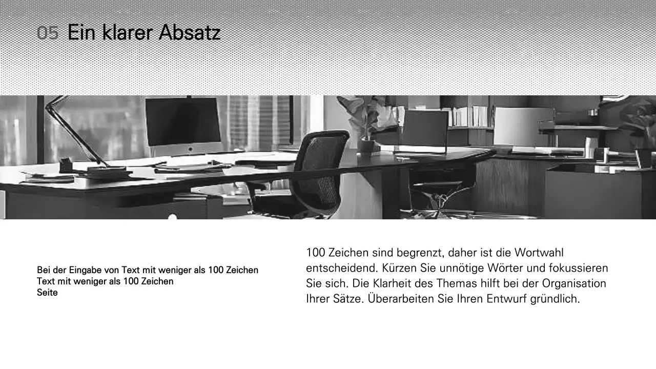 Einfache Schwarz-Weiß-Layout-Variante Präsentation