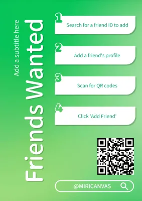 Green Modern Friends Guide Poster