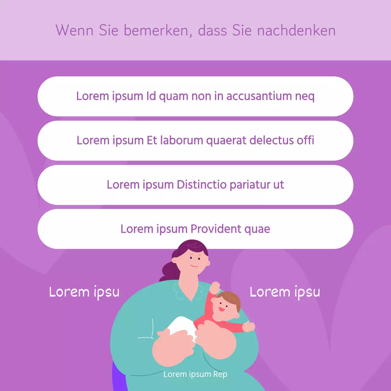 Ein schlichter lilafarbener und violetter Vorschlag für ein Programm zur Förderung der beruflichen Entwicklung von Frauen