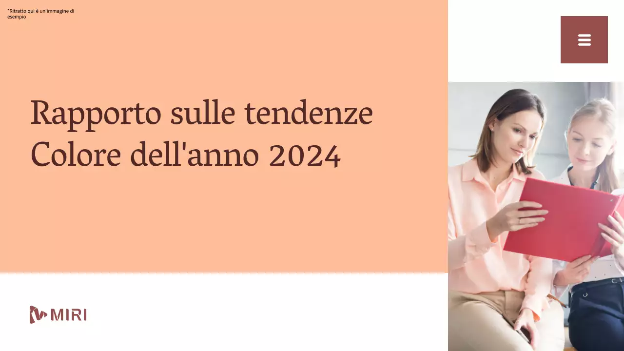 Rapporto sulle tendenze dei colori semplici beige e bianco Risorse