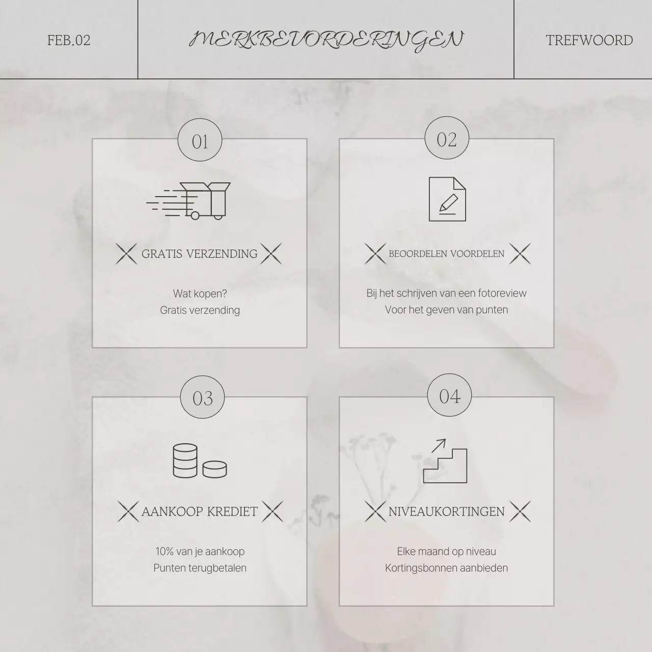 Beige en bruin voor moderne emotionele branding