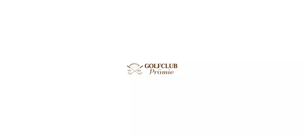 Golfschläger mit braunem Golfschläger-Logo für ein stilvolles Gefühl