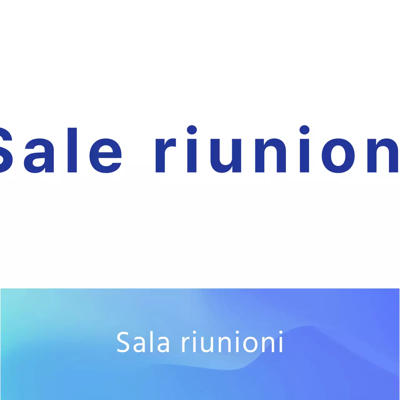 Guida alle sale riunioni con sfumature blu