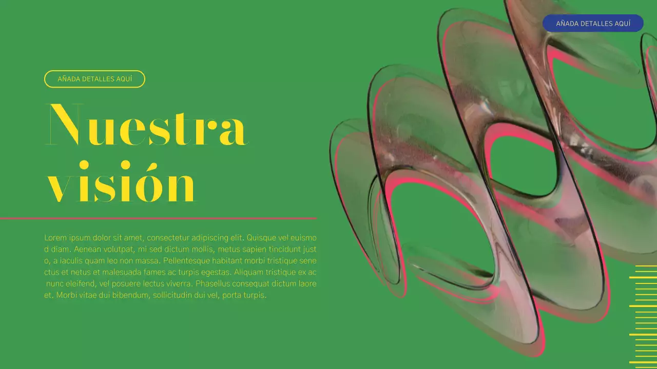 Informe sobre el perfil de la empresa moderna verde y rosa