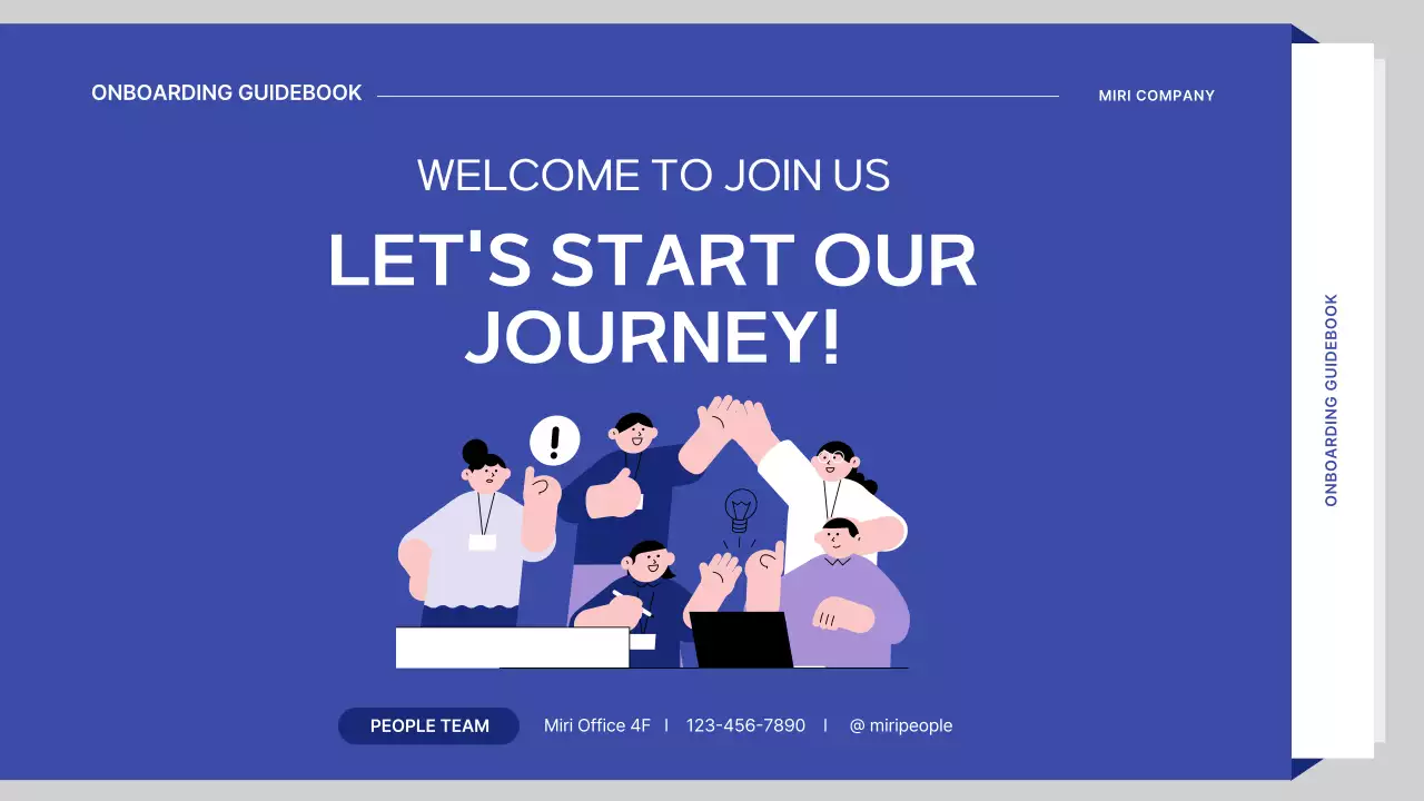 Blue Modern Company Guide Presentation