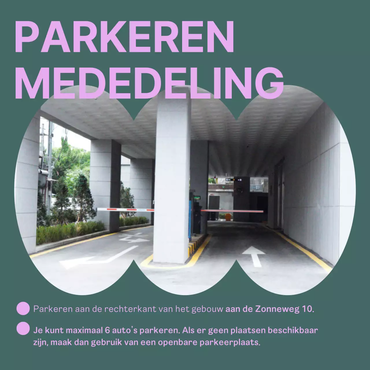 Eenvoudige café aankondiging in geel en bruin