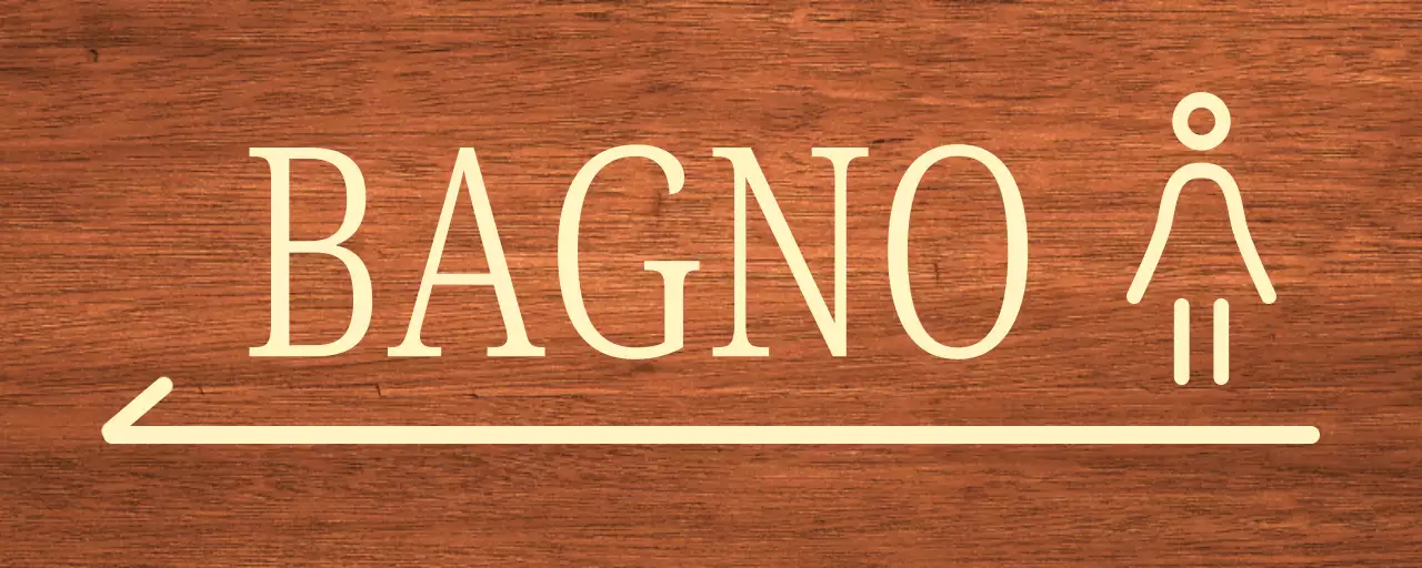 icona donna beige posizione della toilette