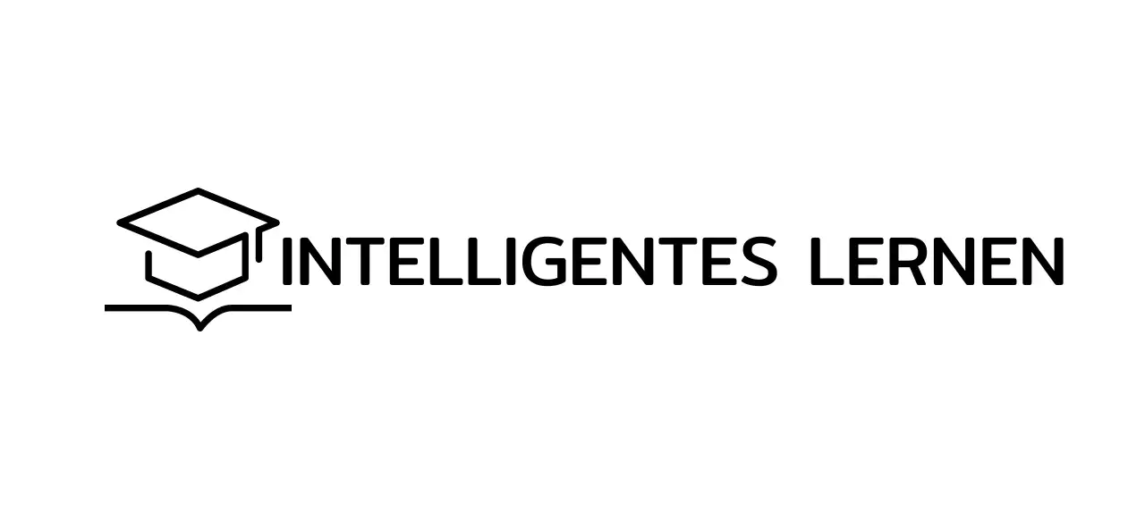 Intelligentes Lernen mit Bachelor-Mütze und Buchillustrationslogo