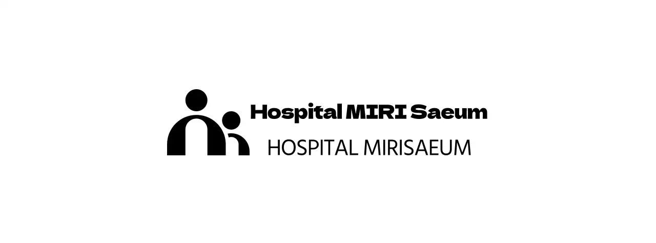 Logotipo de hospital ilustrado y sencillo