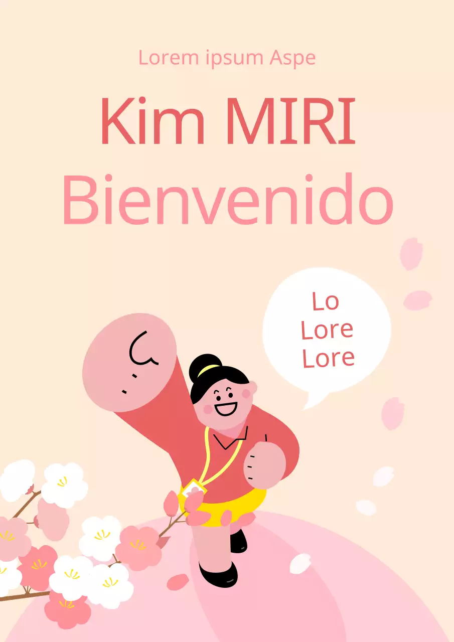 Un bonito post de bienvenida al trabajo en rosa y marfil