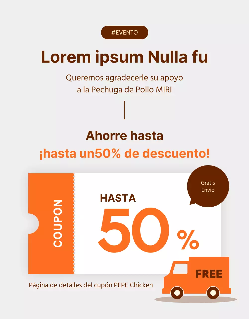 Promover Pechugas de Pollo de Simple Diet en Naranja y Marrón