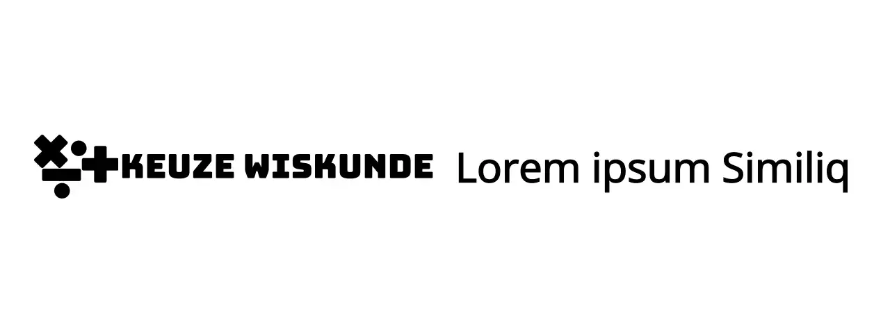 Wiskunde school met wiskunde symbool logo concept