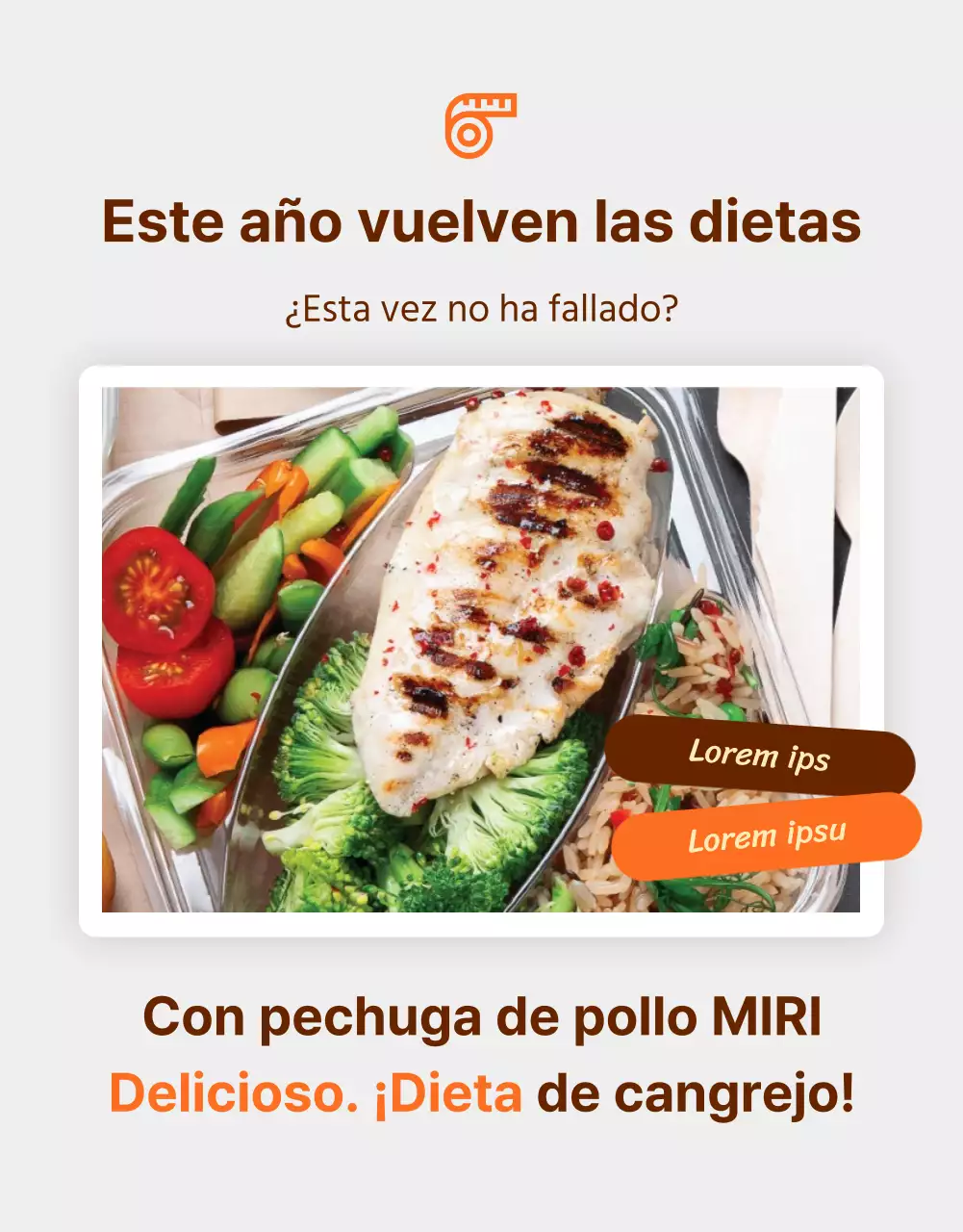 Promover Pechugas de Pollo de Simple Diet en Naranja y Marrón