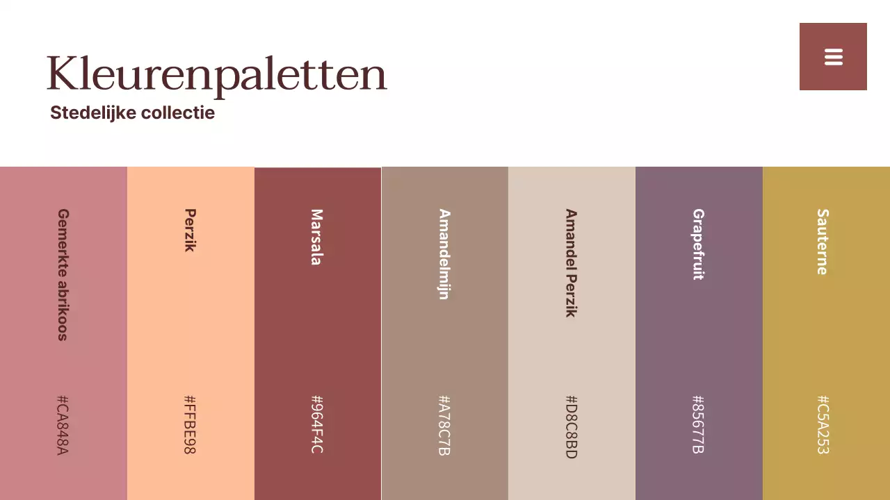 Beige en wit eenvoudig trendrapport hulpmiddelen