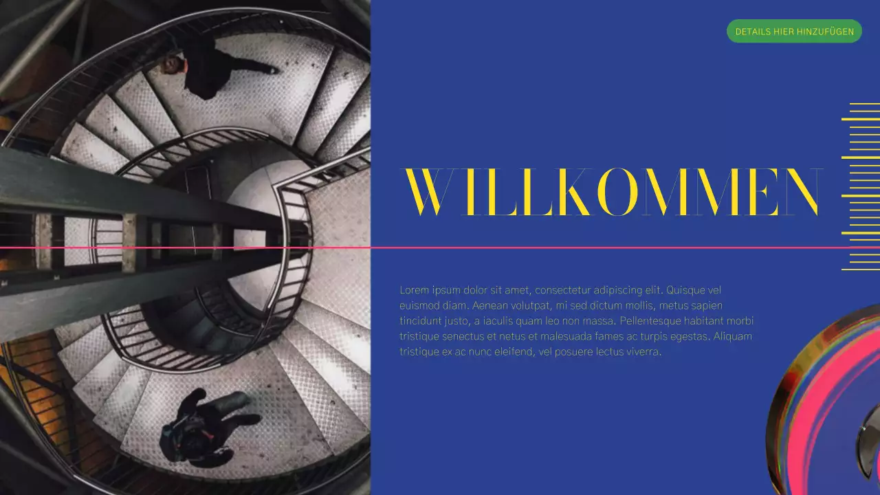 Green and Pink Modern Business Profile Report