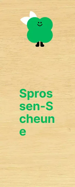 Grüner Pflanzencharakter Niedliche Kindergartenklasse