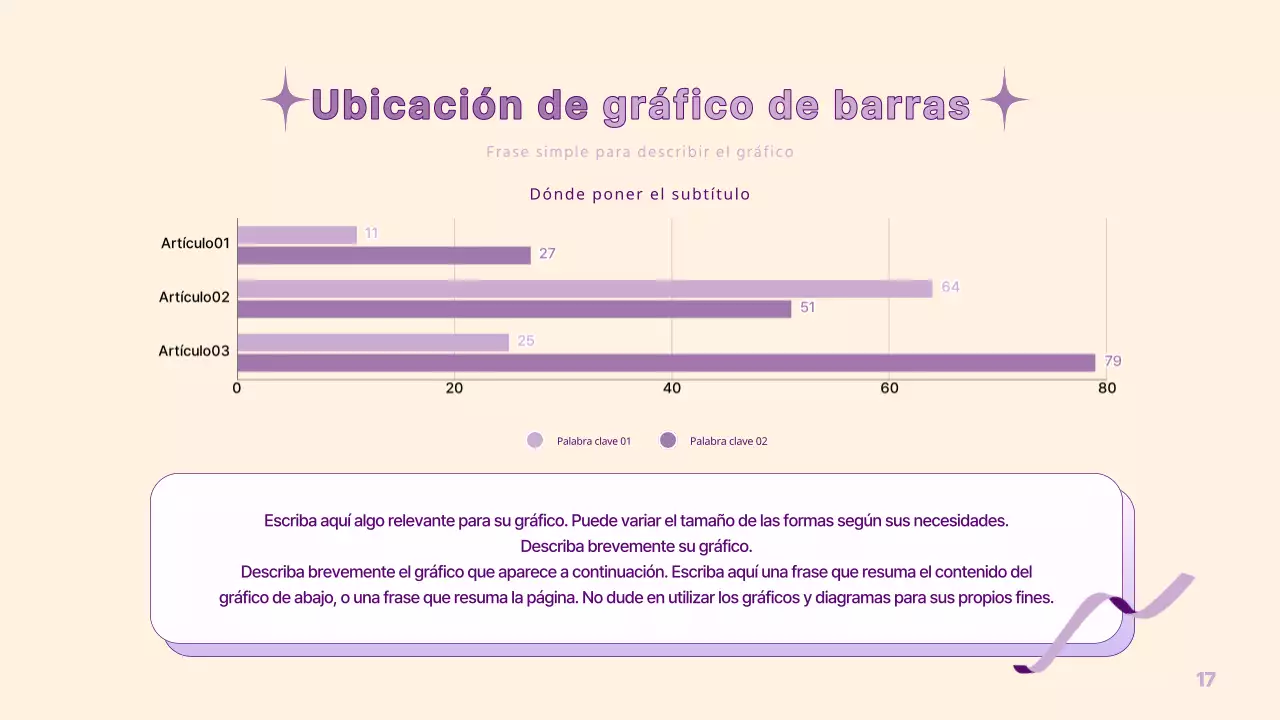 Una sencilla presentación PM en amarillo y morado