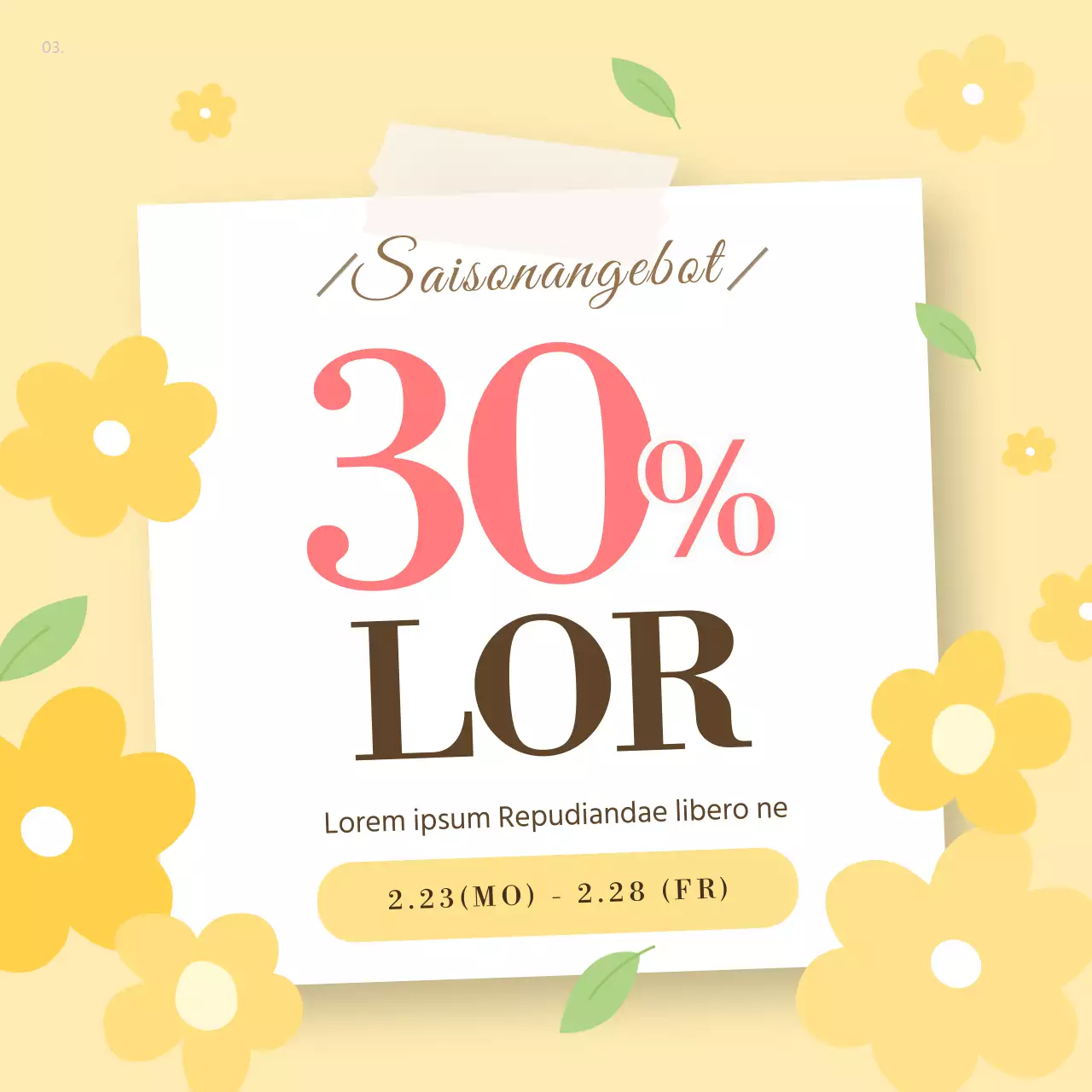 Ein Jahr im Leben des beige-gelben Marketings