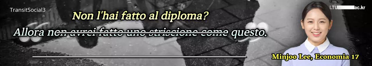 Divertente scritta di laurea su sfondo bianco e nero