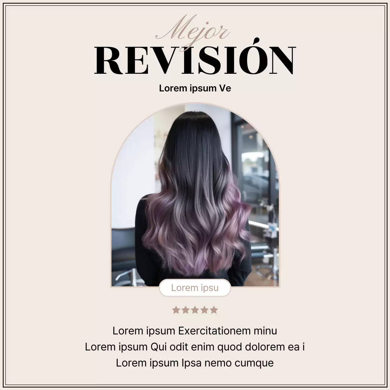 Promociona las sencillas reseñas de peluquería de Ivory