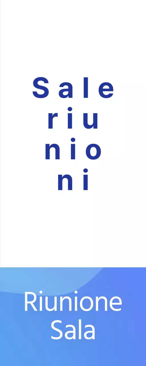 Guida alle sale riunioni con sfumature blu