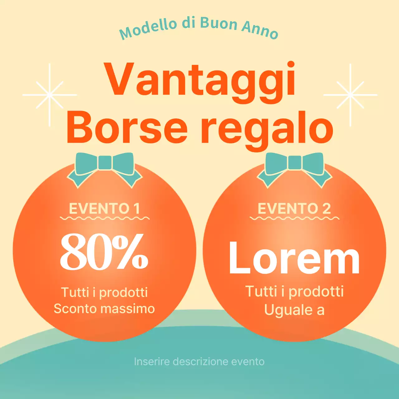 Promuovere un modello di vacanza orientale in arancione e menta
