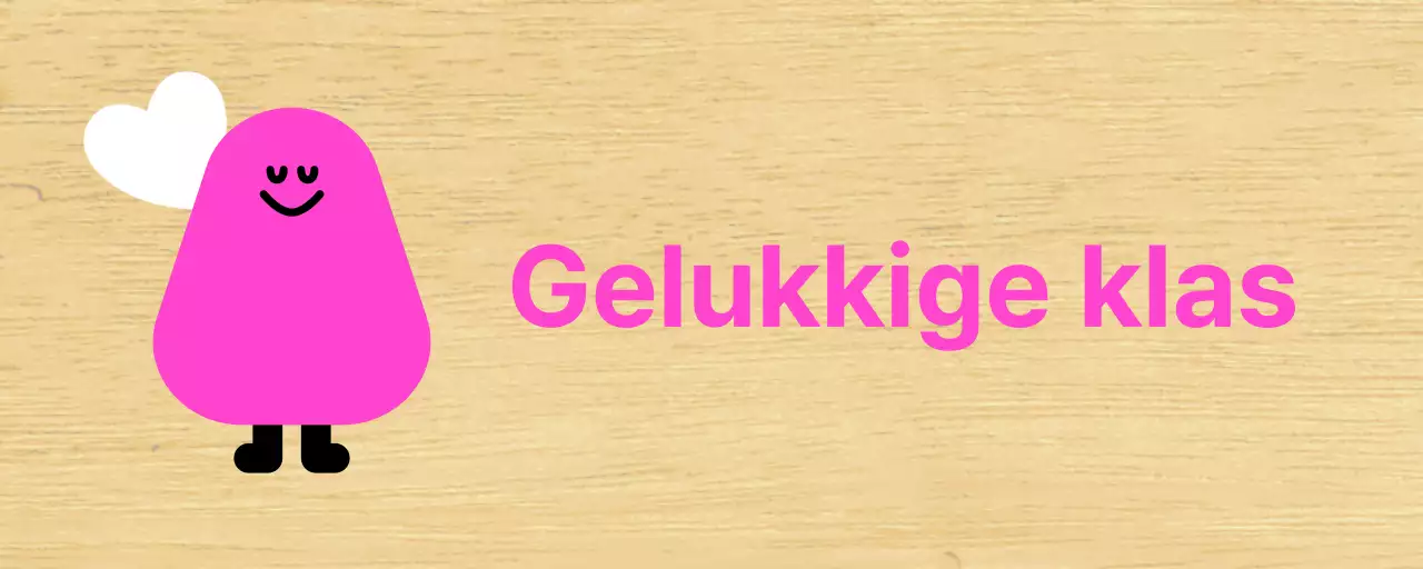 Roze Karakter Geïllustreerde Kleuterklasgids