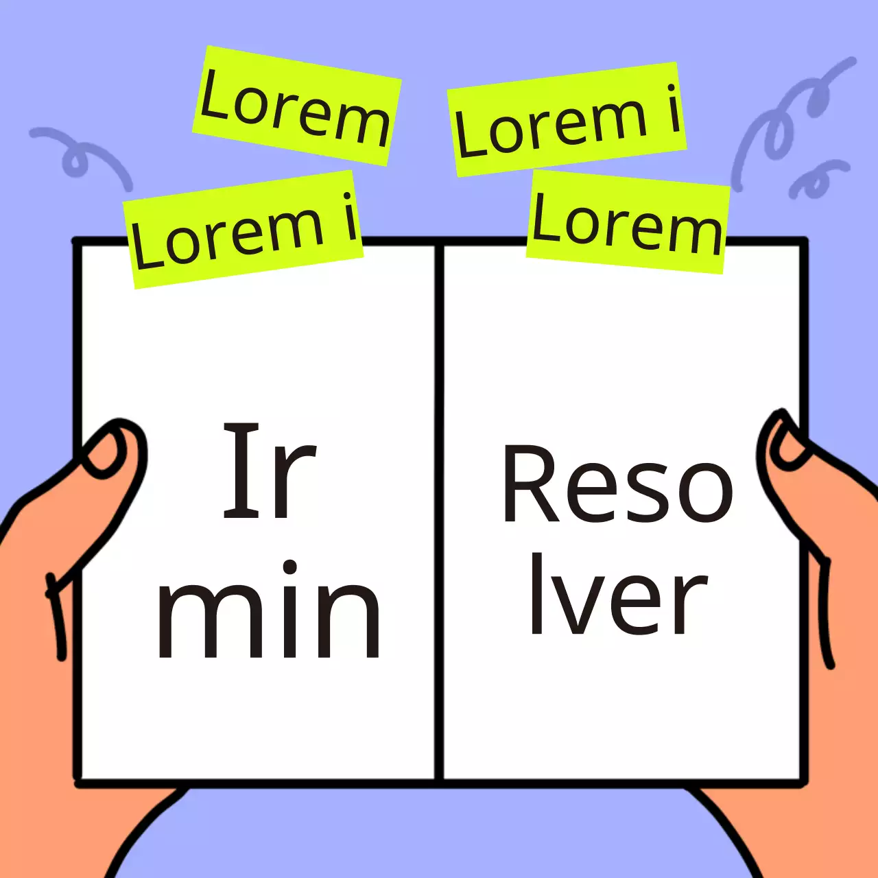 Capa azul simples da miniatura principal da newsletter