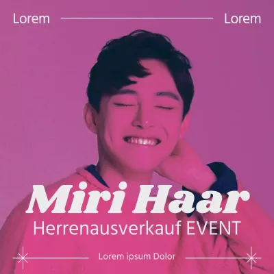 Förderung eines modernen Salons Rabatt in rosa und weiß