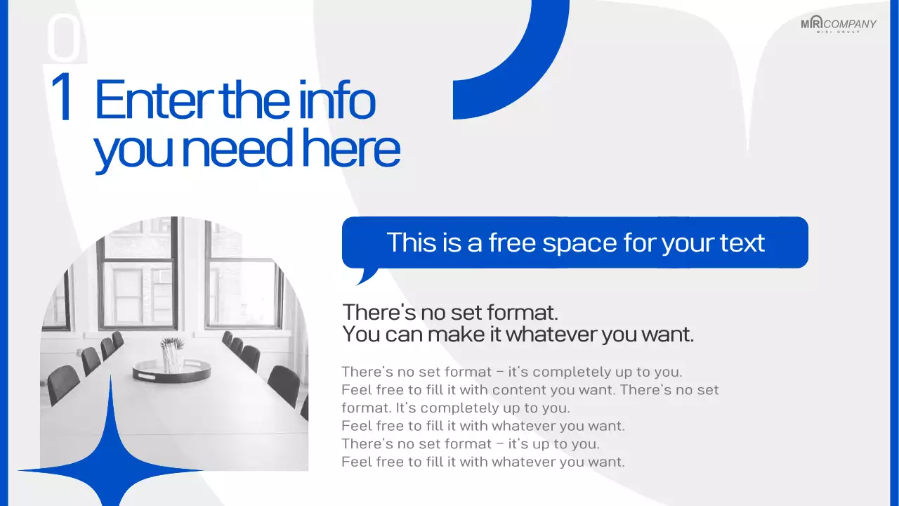 Modern business reports in blue