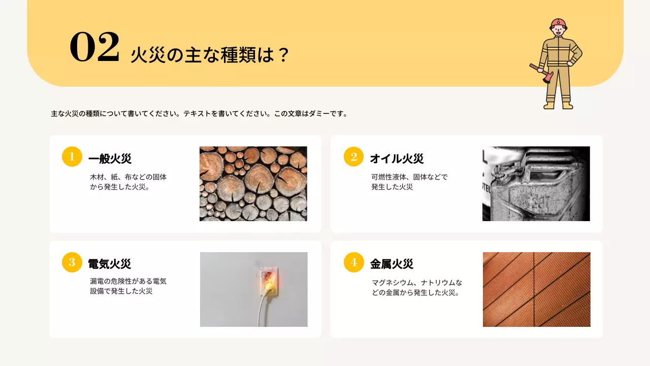 オレンジ シンプル 安全教育 資料 プレゼンテーション