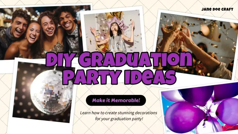Purple Trendy Graduation Guide YouTube Thumbnail