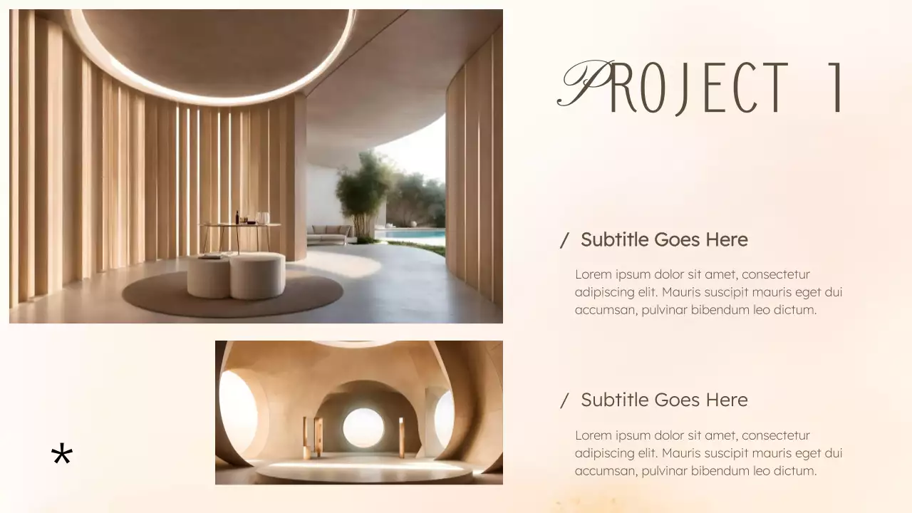 Beige Elegant Graphic Portfolio Presentation