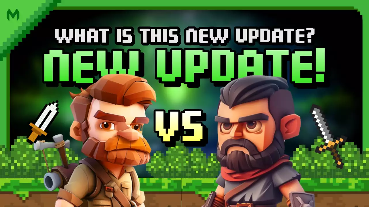 Green Retro Game Update Announcement YouTube Thumbnail