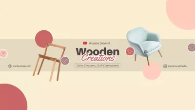 Beige Minimal Furniture Promotion YouTube Thumbnail