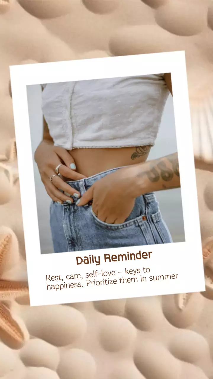 베이지 뉴트럴 미니멀리스트 사진 동기 부여 인용문