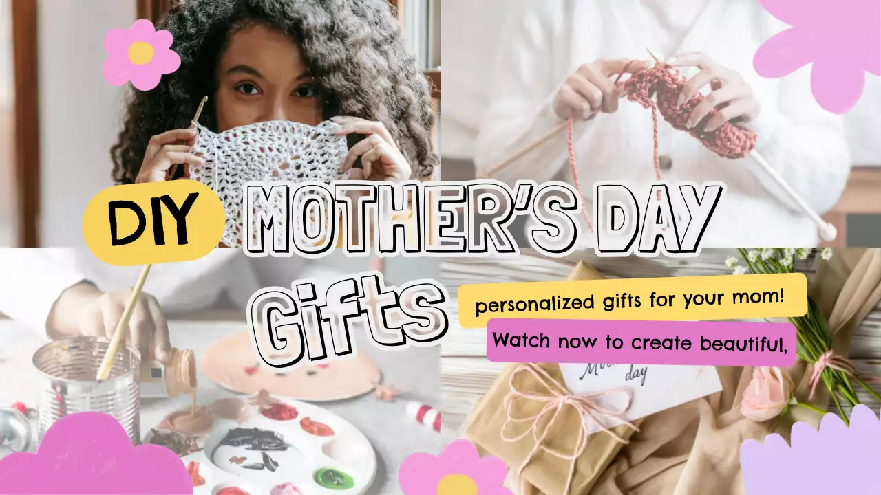 Pink Creative Mother's Day Promotion YouTube Thumbnail