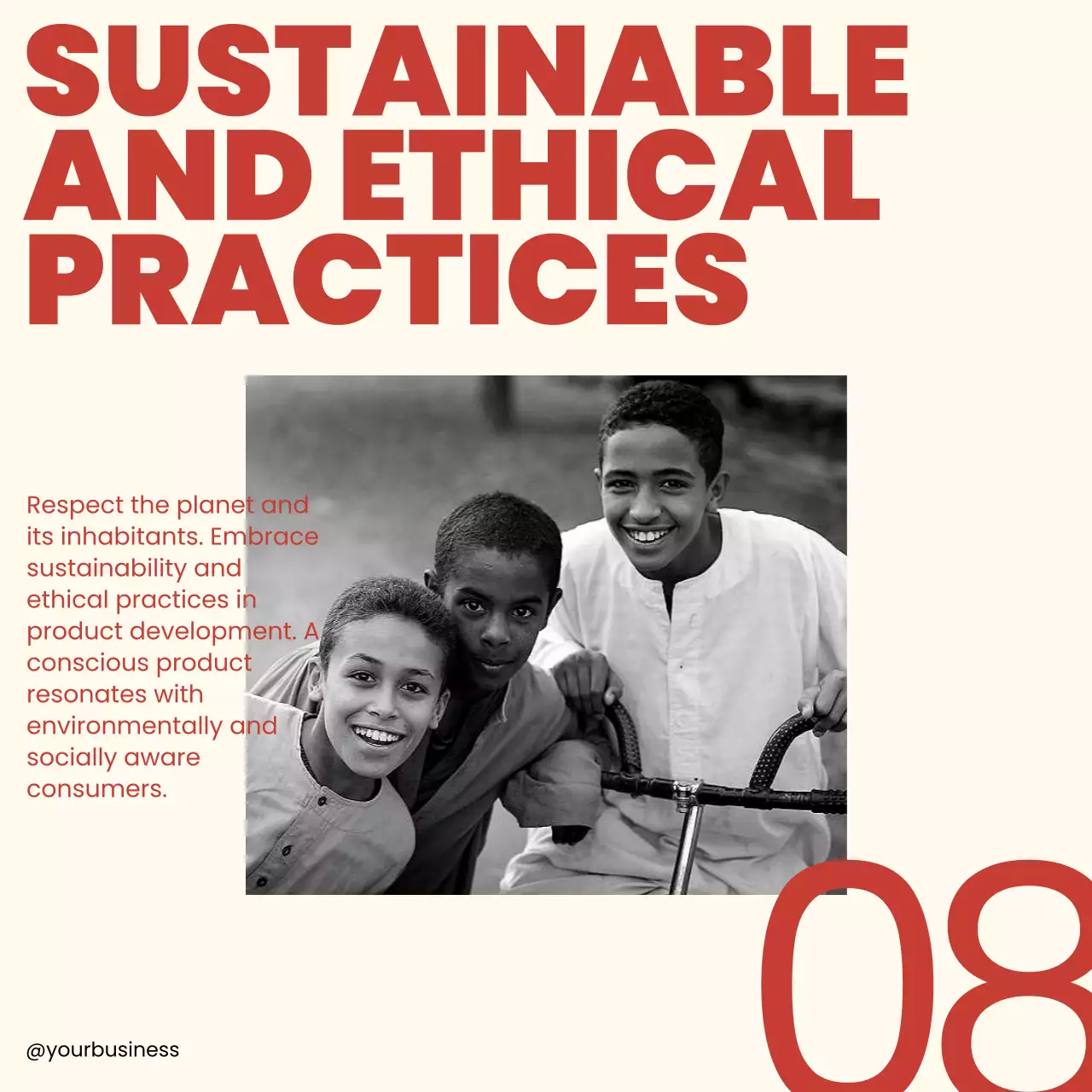 Red Modern Product Guide Social Media Post