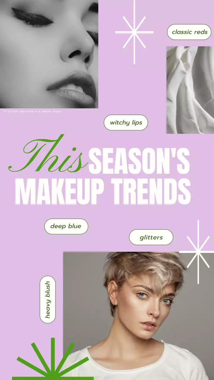 Purple Trendy Makeup Advertisement Instagram Post