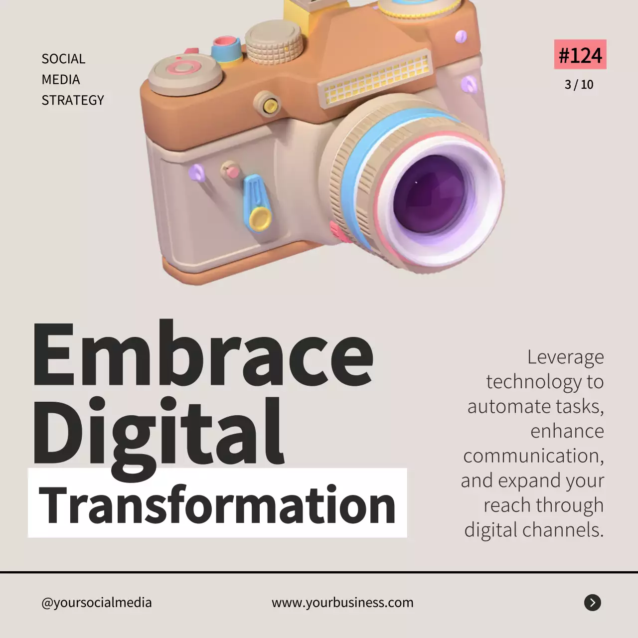 Beige Retro Business Promotion Social Media Post