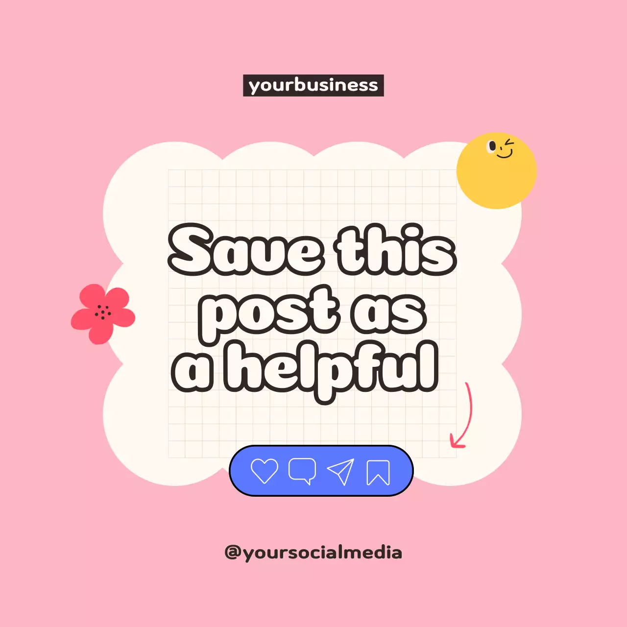 Pink Trendy Crafting Guide Social Media Post